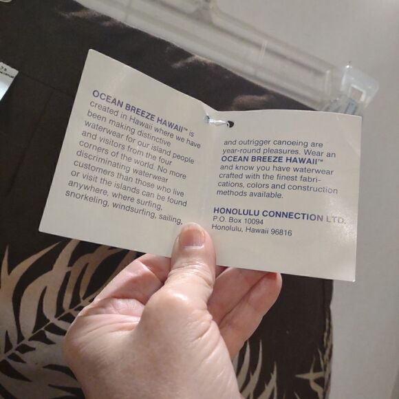 👍 Vintage Ocean Hawaiian Board Shorts Size XXS 23". NWT. K1 - Picture 2 of 8